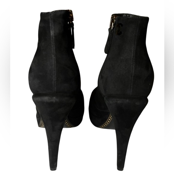 Chanel CC Platform Cap-Toe Booties size 36 $1800 - Picture 10 of 13